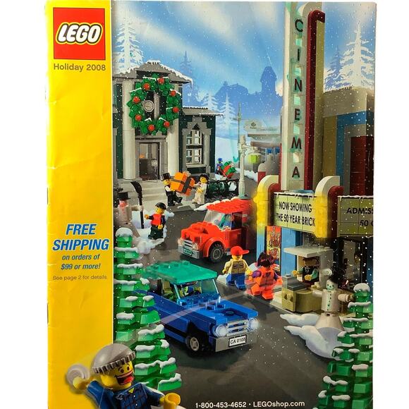 Collectible LEGO CATALOG, HOLIDAY 2008, 63 Color Pages, VF+ 8.5 - Picture 1 of 4